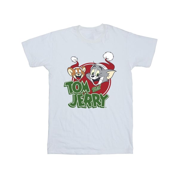 Tom And Jerry Miesten Jouluhattu Logo T-paita