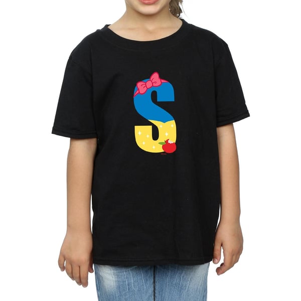 Disney Girls Alphabet S Is For Snow White Cotton T-Shirt
