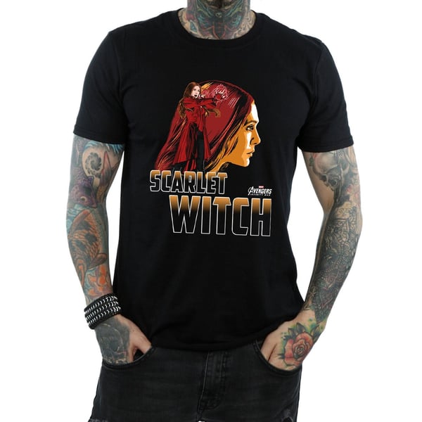 Avengers Infinity War Miesten Scarlet Witch Puuvilla T-paita
