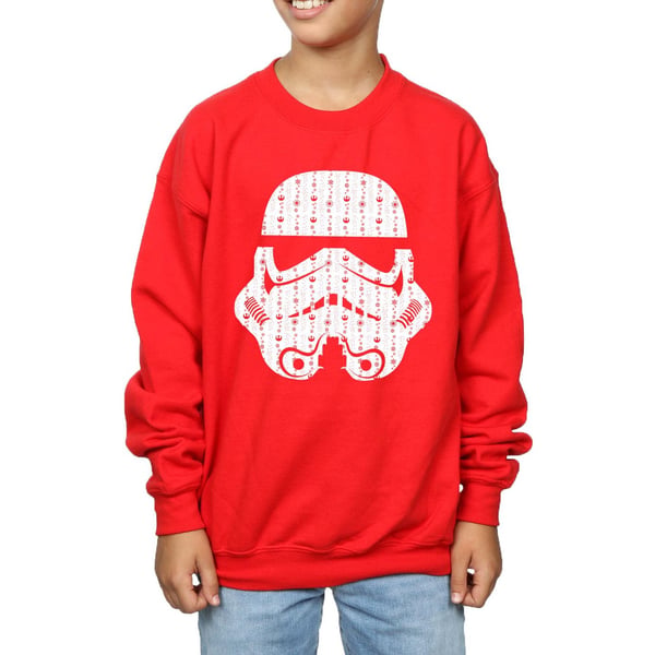 Star Wars Boys Christmas Stormtrooper Helmet Sweatshirt