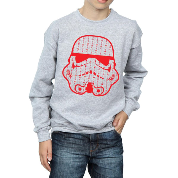 Star Wars Boys Christmas Stormtrooper Helmet Sweatshirt