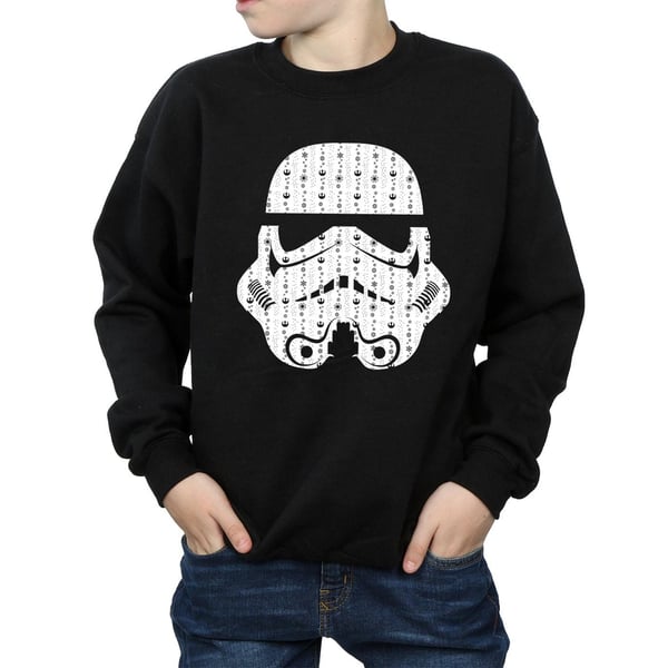 Star Wars Boys Christmas Stormtrooper Helmet Sweatshirt
