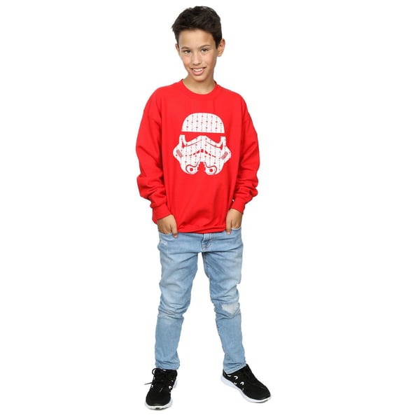 Star Wars Boys Christmas Stormtrooper Helmet Sweatshirt
