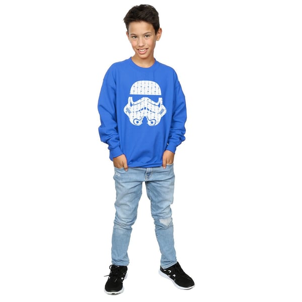 Star Wars Boys Christmas Stormtrooper Helmet Sweatshirt