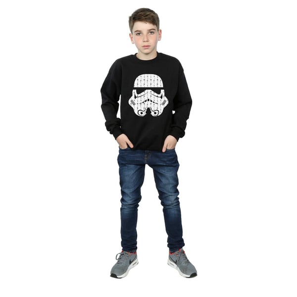 Star Wars Boys Christmas Stormtrooper Helmet Sweatshirt