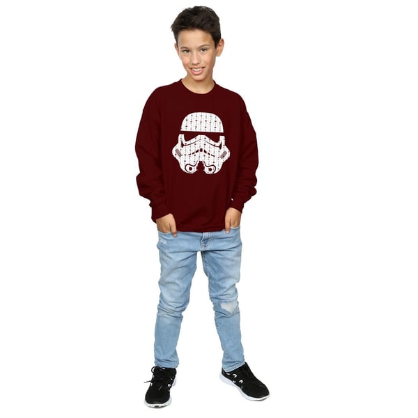 Star Wars Boys Christmas Stormtrooper Helmet Sweatshirt