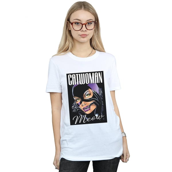 DC Comics Womens/Ladies Batman Catwoman Feline Fatale Cotton Boyfriend T-Shirt