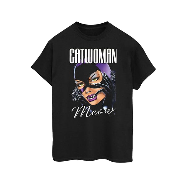 DC Comics Womens/Ladies Batman Catwoman Feline Fatale Cotton Boyfriend T-Shirt
