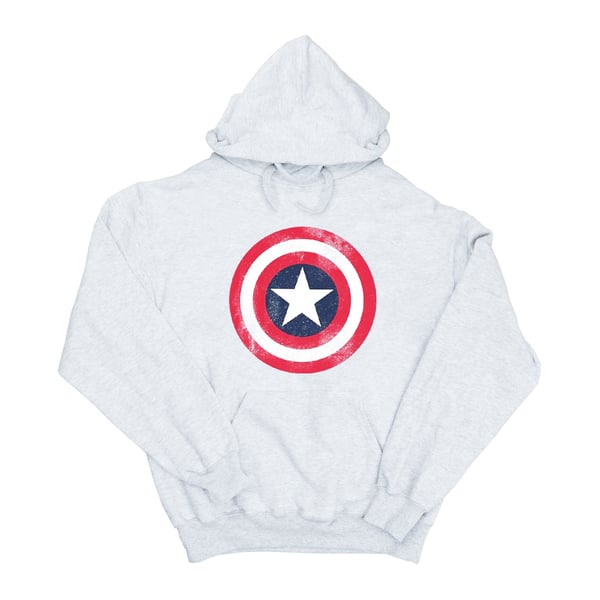 Marvel Womens/Ladies Captain America Distressed Shield Hoodie