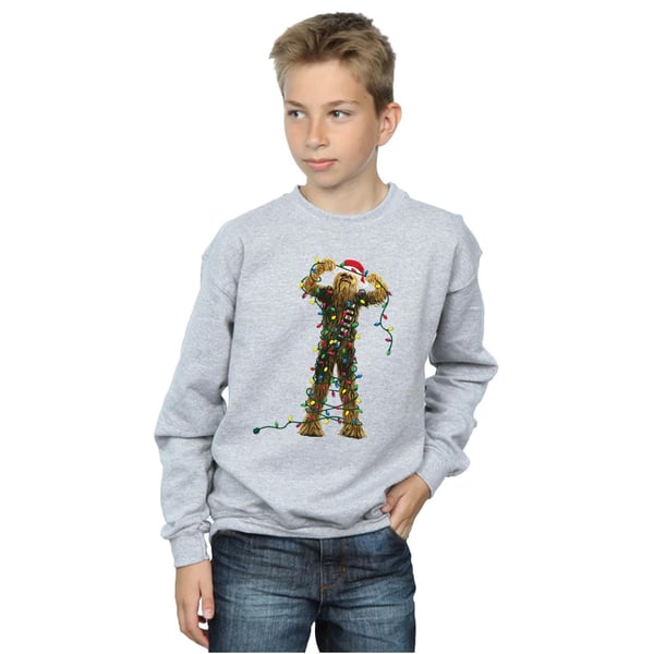 Star Wars Boys Chewbacca Christmas Lights Sweatshirt