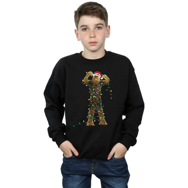 Star Wars Boys Chewbacca Christmas Lights Sweatshirt