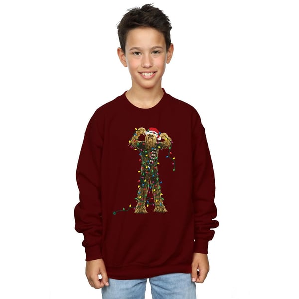 Star Wars Boys Chewbacca Christmas Lights Sweatshirt