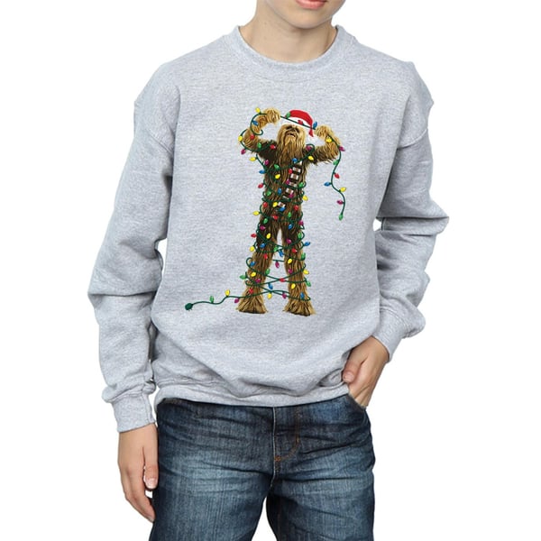 Star Wars Boys Chewbacca Christmas Lights Sweatshirt