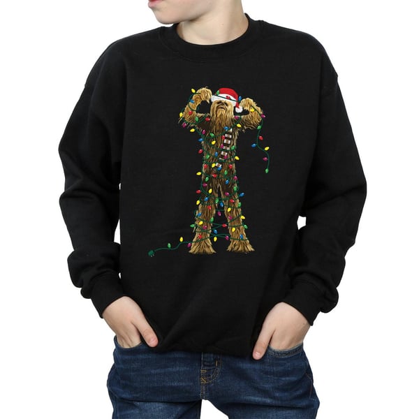 Star Wars Boys Chewbacca Christmas Lights Sweatshirt