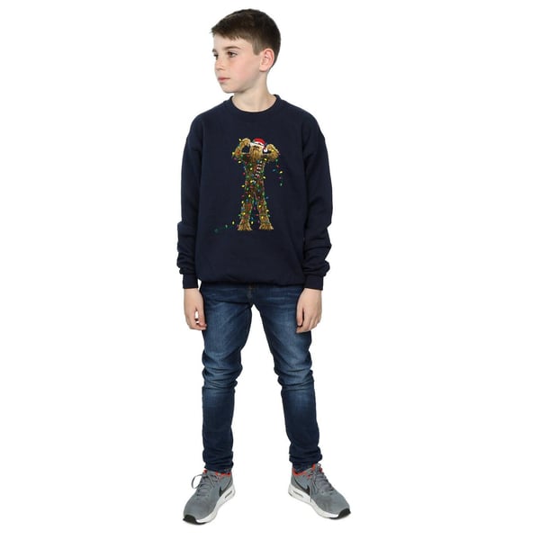 Star Wars Boys Chewbacca Christmas Lights Sweatshirt