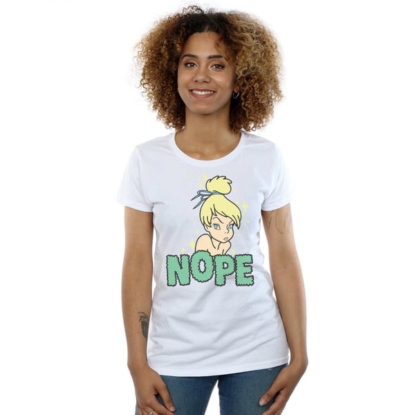 Disney Womens/Ladies Tinker Bell Nope Cotton T-Shirt