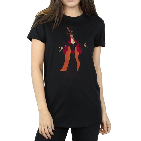 Disney Womens/Ladies Aladdin Classic Jafar Cotton Boyfriend T-Shirt