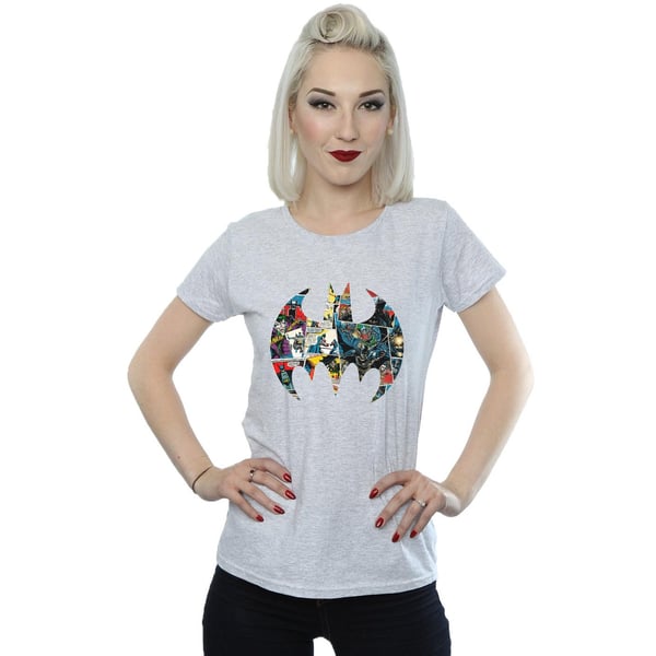 DC Comics Womens/Ladies Batman Comic Book Logo Cotton T-Shirt