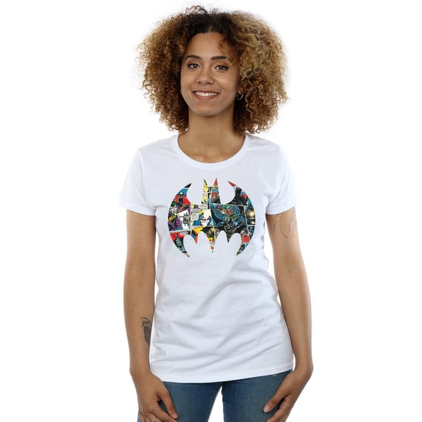 DC Comics Womens/Ladies Batman Comic Book Logo Cotton T-Shirt