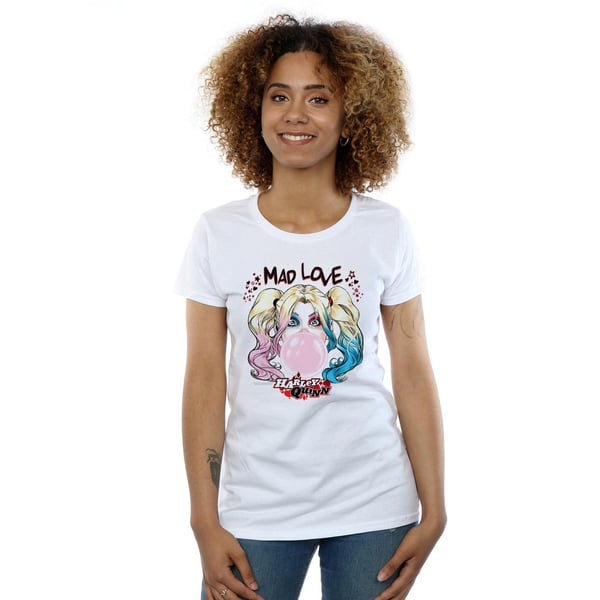 DC Comics Womens/Ladies Harley Quinn Mad Love Cotton T-Shirt