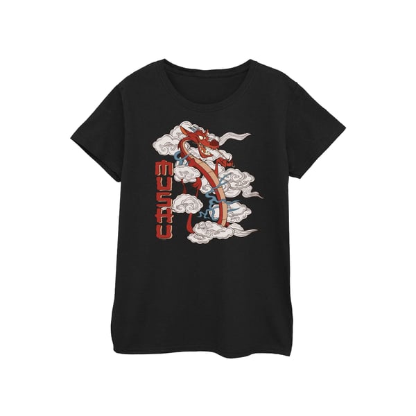 Disney naisten Mulan Mushu Dragon puuvillainen T-paita