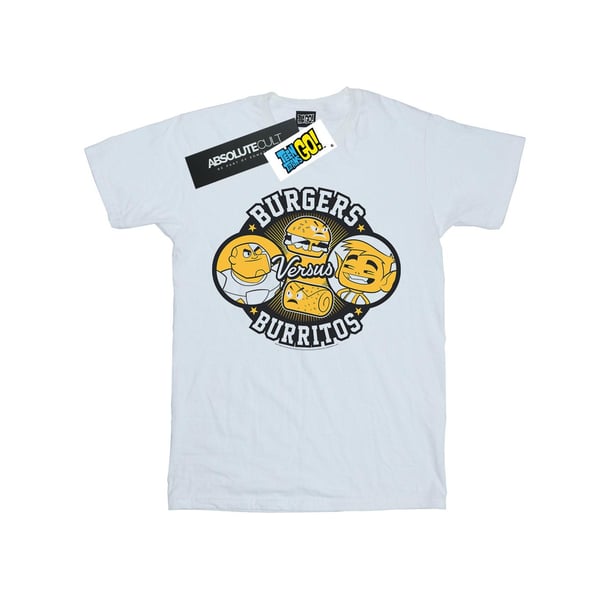 DC Comics Mens Teen Titans Go Burgers Vs Burritos T-Shirt