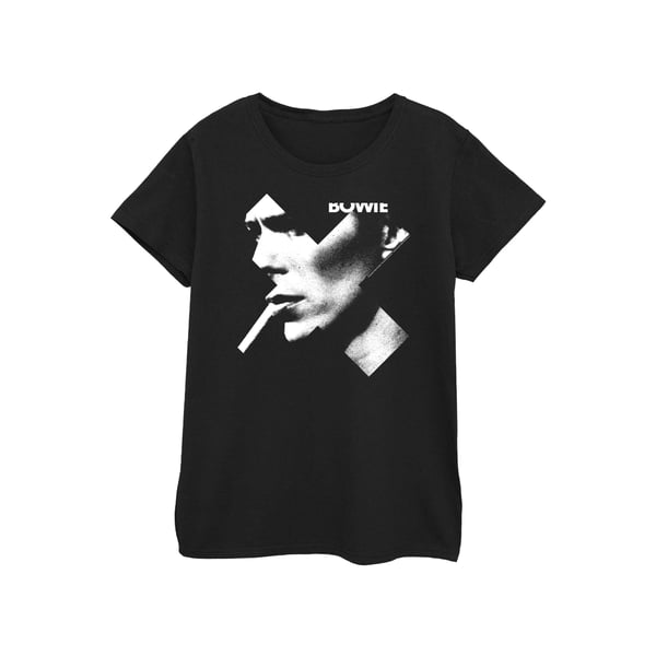 David Bowie Womens/Ladies Cross Smoke Cotton T-Shirt