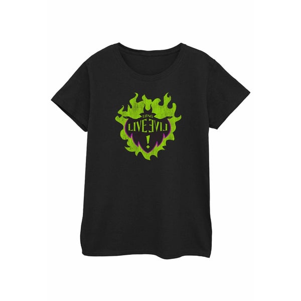 Disney Womens/Ladies The Descendants Maleficent Long Live Cotton T-Shirt