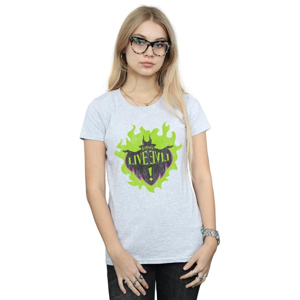 Disney Womens/Ladies The Descendants Maleficent Long Live Cotton T-Shirt