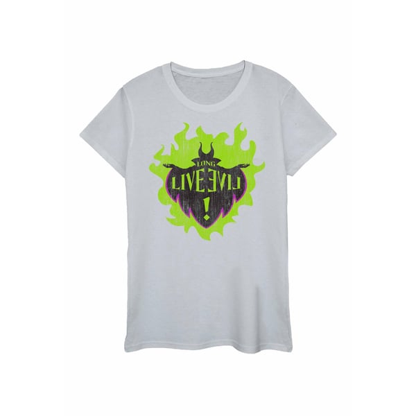 Disney Womens/Ladies The Descendants Maleficent Long Live Cotton T-Shirt