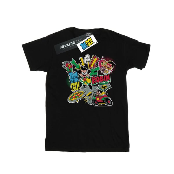 DC Comics Mens Teen Titans Go Robin Montage T-Shirt