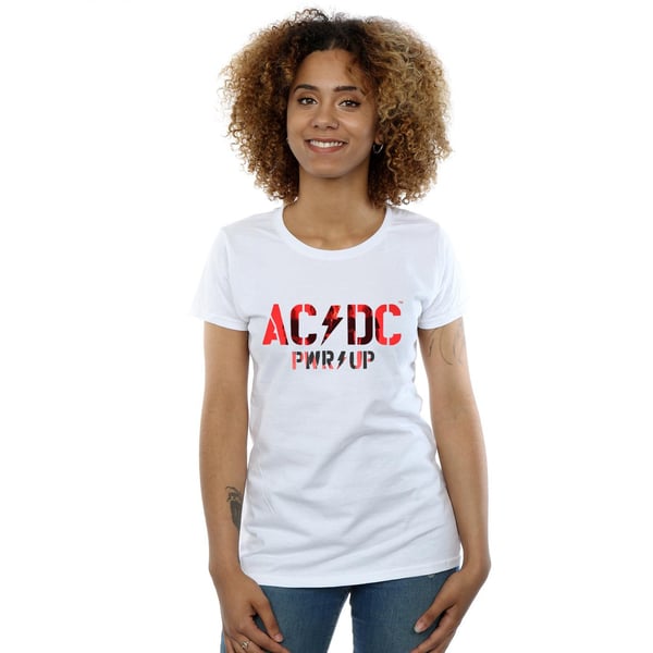 AC/DC Womens/Ladies PWR UP Photo Logo Cotton T-Shirt