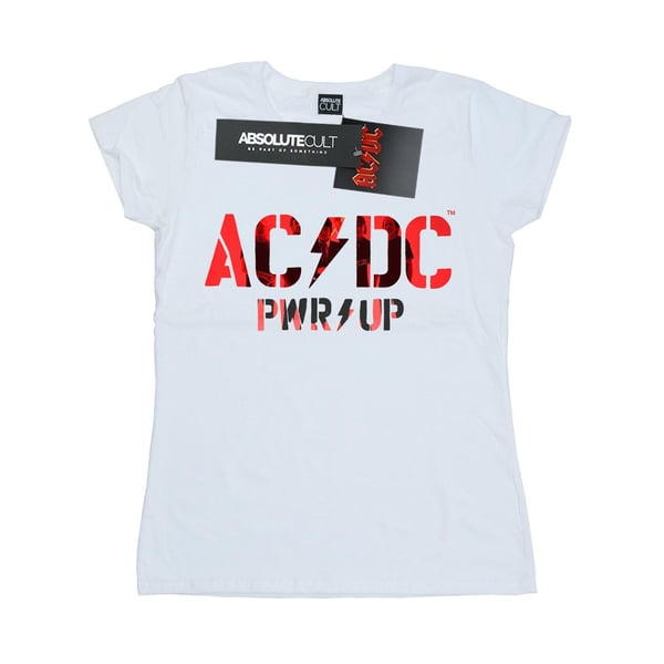 AC/DC Womens/Ladies PWR UP Photo Logo Cotton T-Shirt