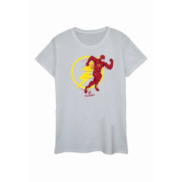 DC Comics Dam/Kvinnor The Flash Running Emblem T-shirt i bomull
