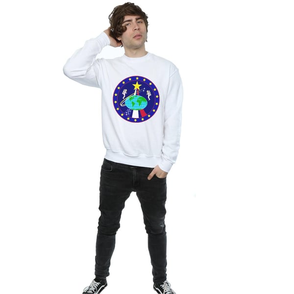 NASA Mens Classic Globe Astronauts Sweatshirt