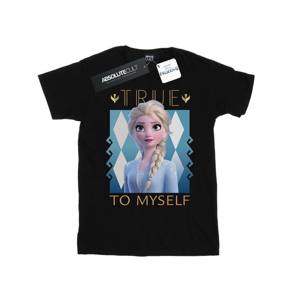 Disney Dam/Dam Frozen 2 Elsa True To Myself T-shirt i bomull med boyfriend-passform