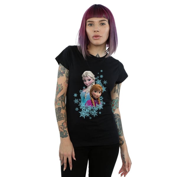 Disney Womens/Ladies Frozen Elsa And Anna Sisters Cotton T-Shirt
