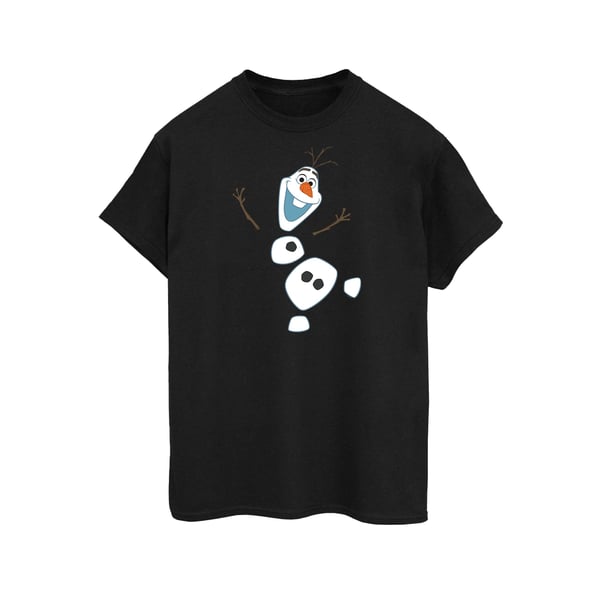 Disney Womens/Ladies Frozen Olaf Deconstructed Cotton Boyfriend T-Shirt