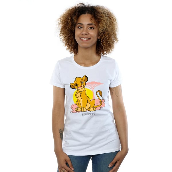 Disney Womens/Ladies The Lion King Simba Pastel Cotton T-Shirt