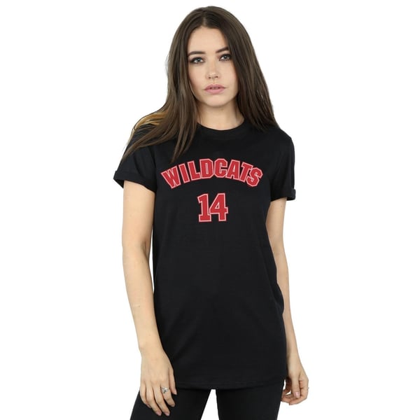 Disney Womens/Ladies High School Musical The Musical Wildcats 14 Cotton Boyfriend T-Shirt