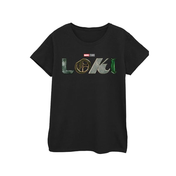 Marvel Dam/Dam Loki Logotyp T-Shirt i Bomull