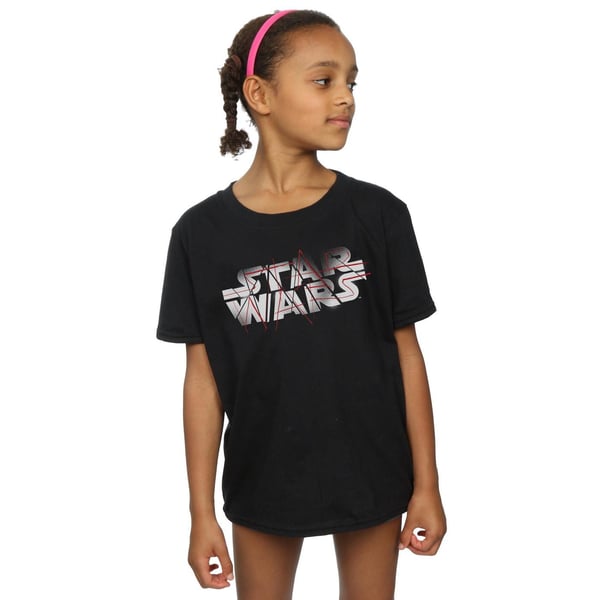 Star Wars Girls The Last Jedi Spray Logo Cotton T-Shirt