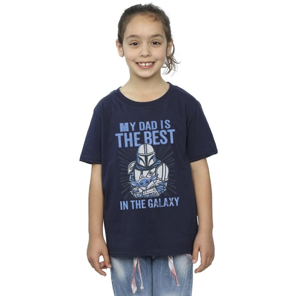 Star Wars Girls Mandalorian Best Dad Cotton T-Shirt