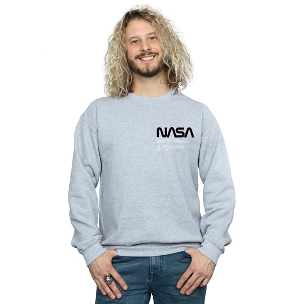 NASA Miesten Johnson Worm Taskupainatus Collegepaita