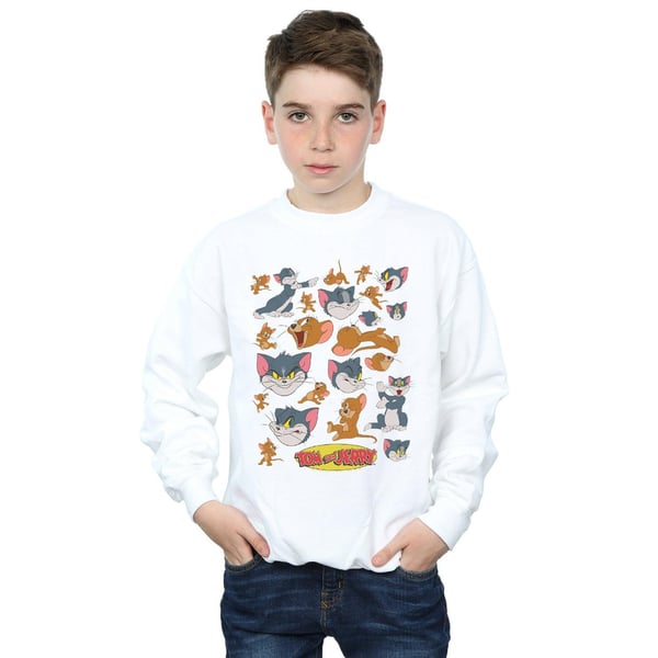 Tom And Jerry Boys Many Faces Sweatshirt