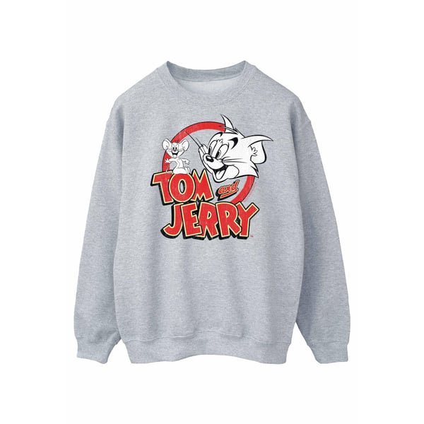 Tom And Jerry Dam/Dam Distressed Logo Sweatshirt