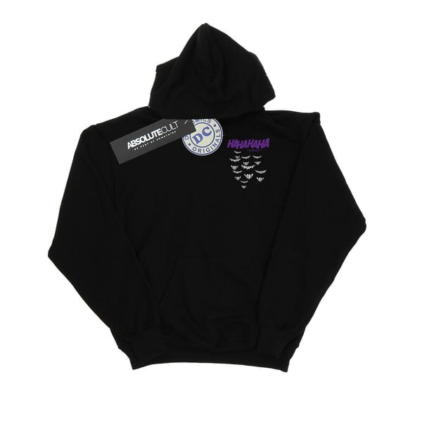 DC Comics Mens Batman Joker Smile Breast Print Hoodie