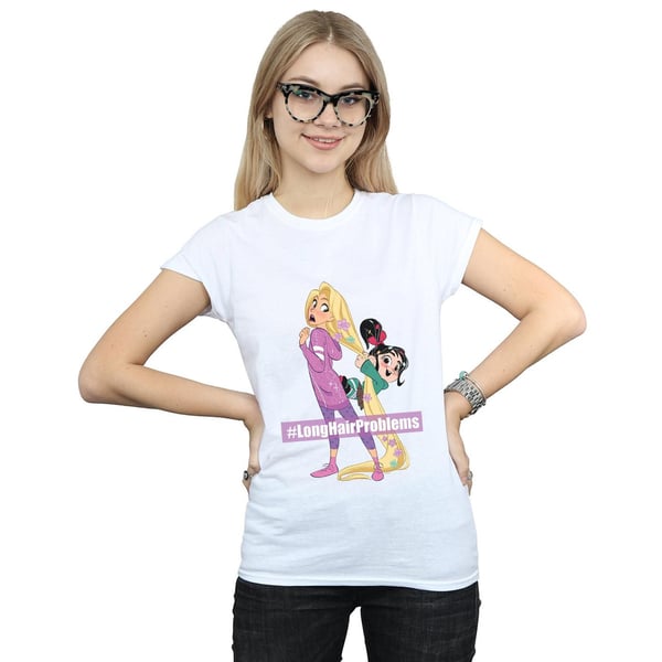 Disney Womens/Ladies Wreck It Ralph Rapunzel And Vanellope Cotton T-Shirt