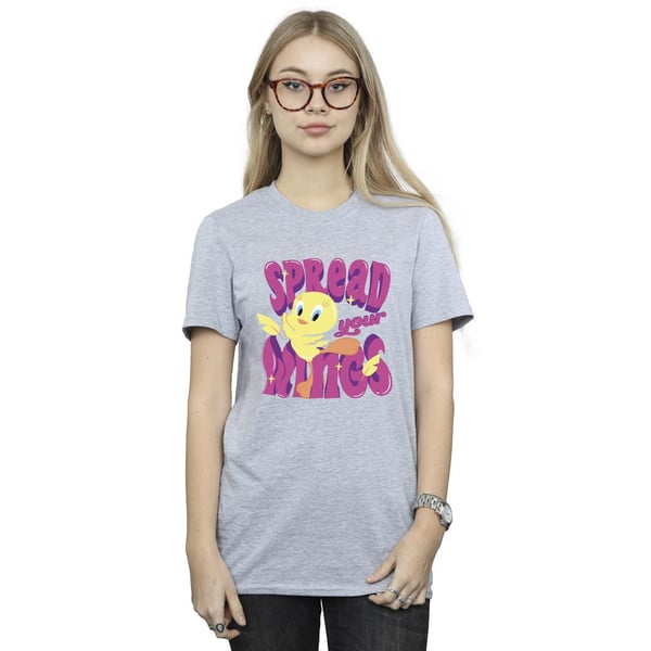 Looney Tunes Womens/Ladies Tweeday Spread Your Wings Cotton Boyfriend T-Shirt