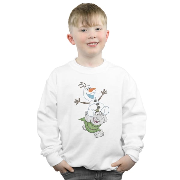 Disney Boys Frozen Olaf And Troll Sweatshirt